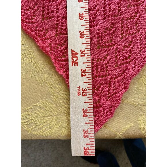 Dialogue Pink Womans Shawl Acrylic Nylon One Size Fits All - Picture 5 of 5